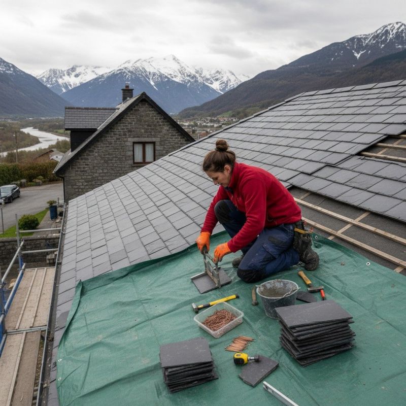 Tile Roof Repair detail